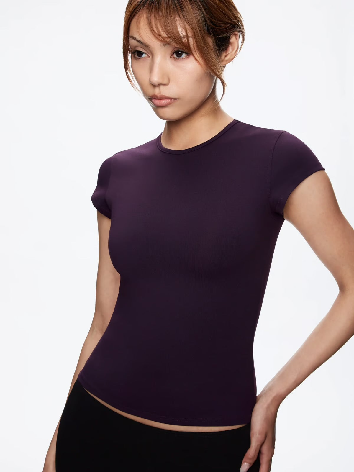 CAP SLEEVE BABY TEE - ONYX