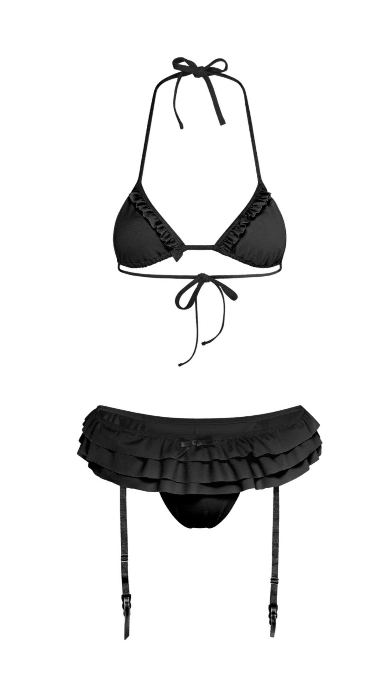 GARTER BIKINI SET