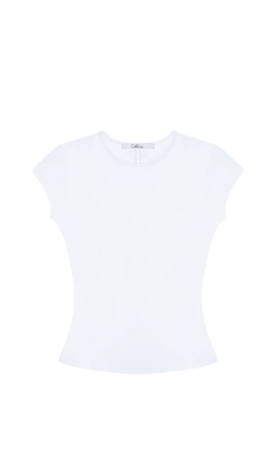 CAP SLEEVE BABY TEE - MILK